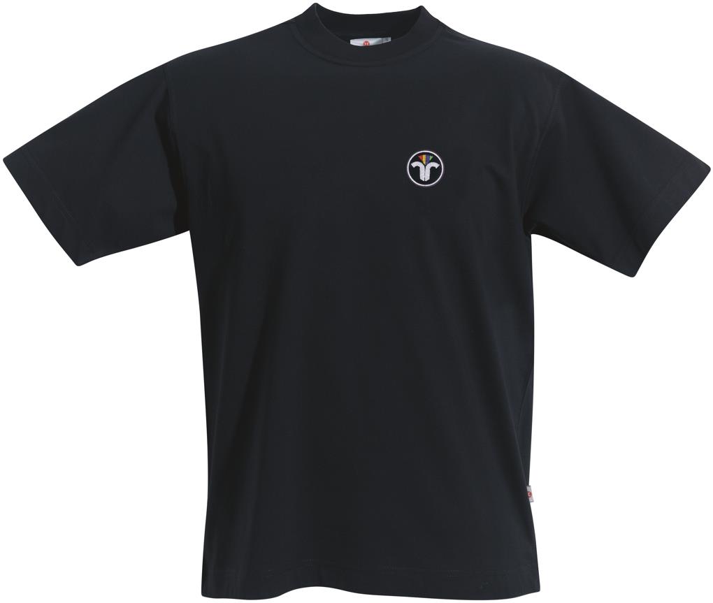 T-Shirt Rundhals, mit ZIV-Emblem XXL-Schwarz