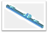 Schiene für AluRack Leiteranschlag 1524 mm
