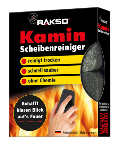 Kaminscheibenreiniger Displaykarton mit 8 x 2er Packungen