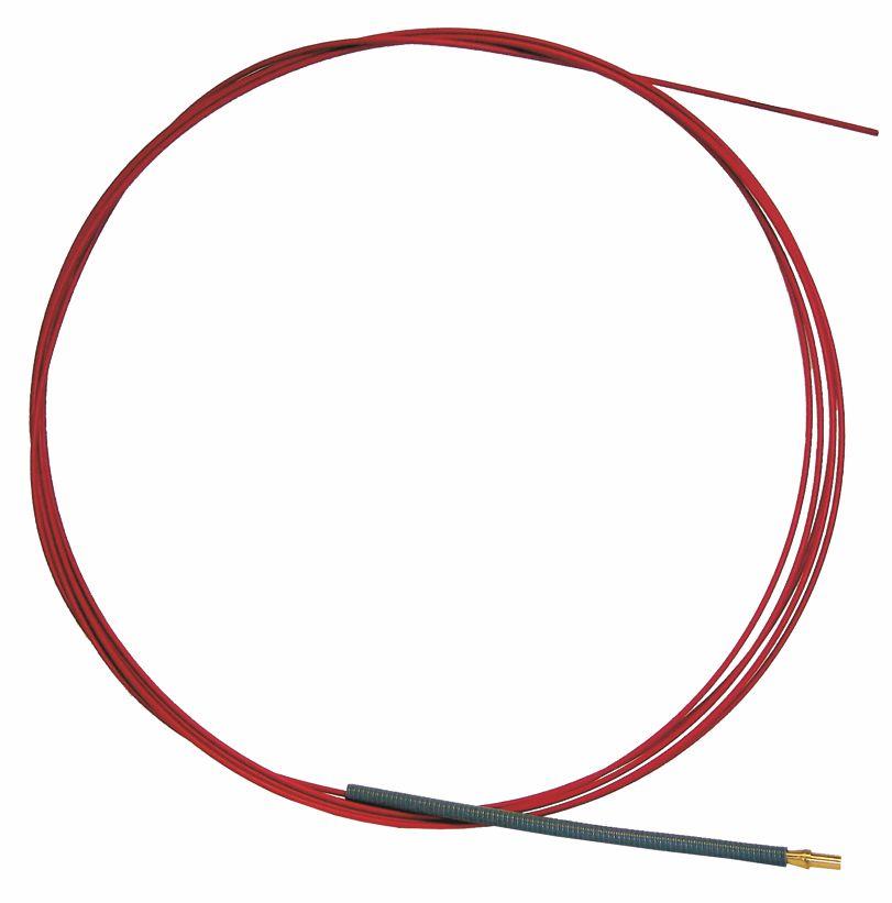 GFK-Stange Ø 7,5 mm, rot mit Schutzschlauch 15 m-2 Stück-Rot