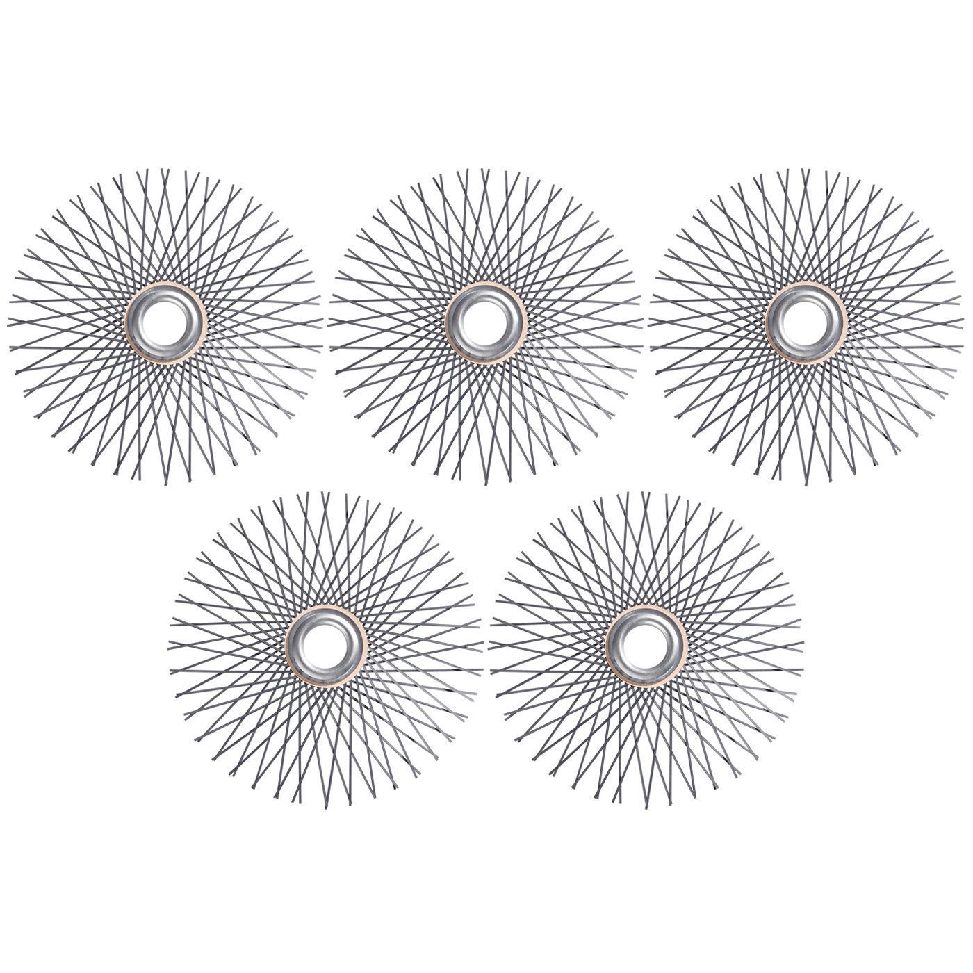 Leinstern, Federstahl-Flachdraht Ø 25 cm, mittelhart, 5er Pack
