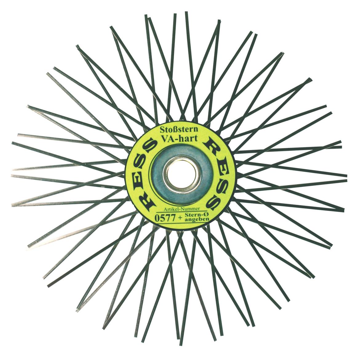 Stoßstern VA Edelstahl hart 25 cm