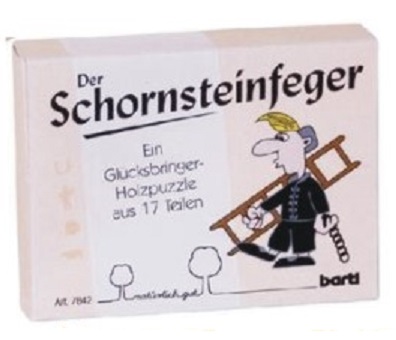 Holzpuzzle "Der Schornsteinfeger"