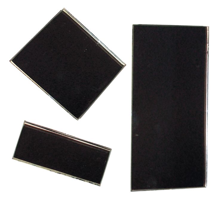 Ersatzglas-Teleskopspiegel - selbstklebend 3 x 6,8 cm-Glas