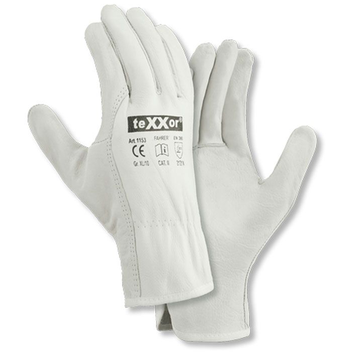 Driver - Vollleder Handschuh Gr. 8 Pack 12 Paar