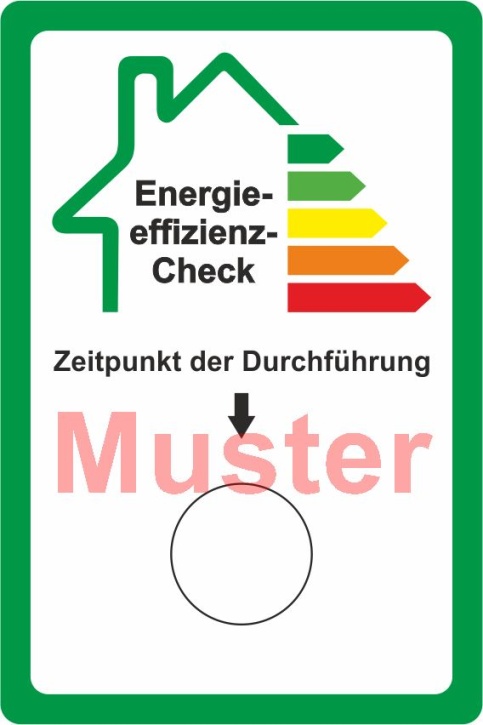 Haftetiketten "Energieeffizienz-Check", PET Folie weiß