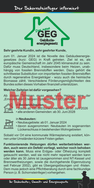 KD Kompakt-Flyer "Gebäudeenergiegesetz", mit Firmeneindruck