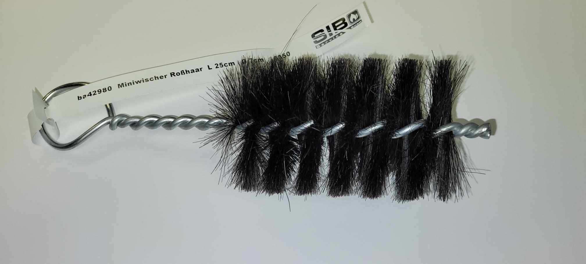 Mini-Herdbürste L25cm D7cm Rosshaar