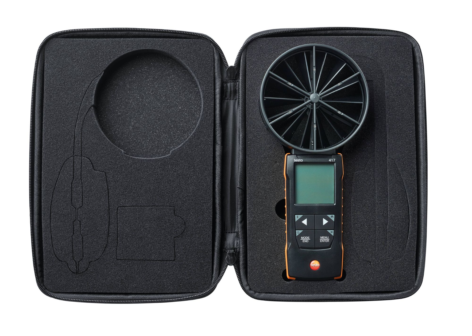 testo 417 – Digitales 100 mm-Flügelrad-Anemometer mit App-Anbindung