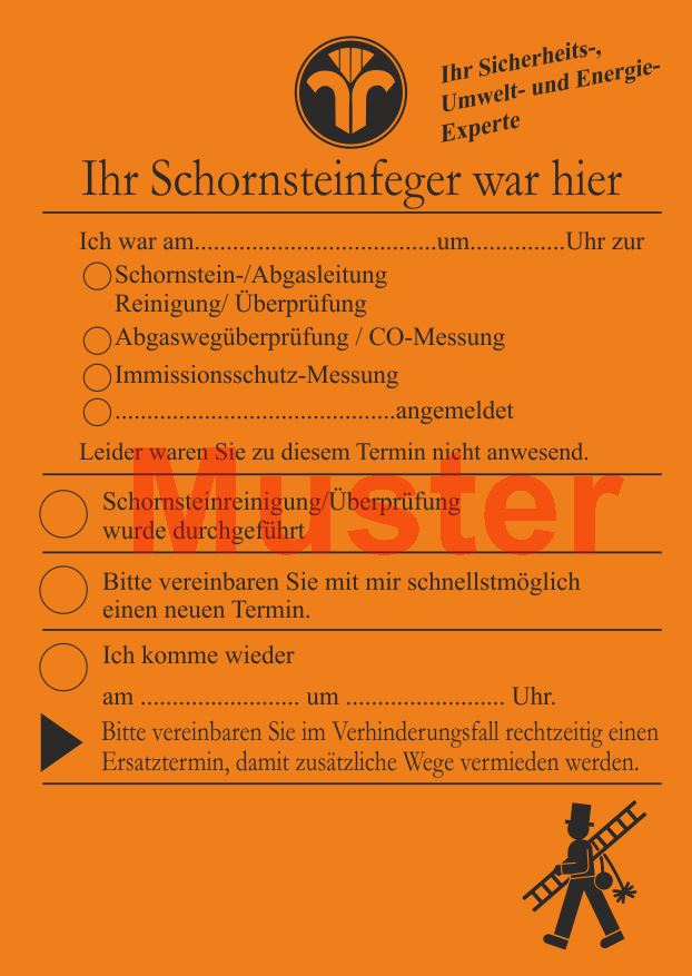 Anmeldezettel mandarin ohne Streifengummierung