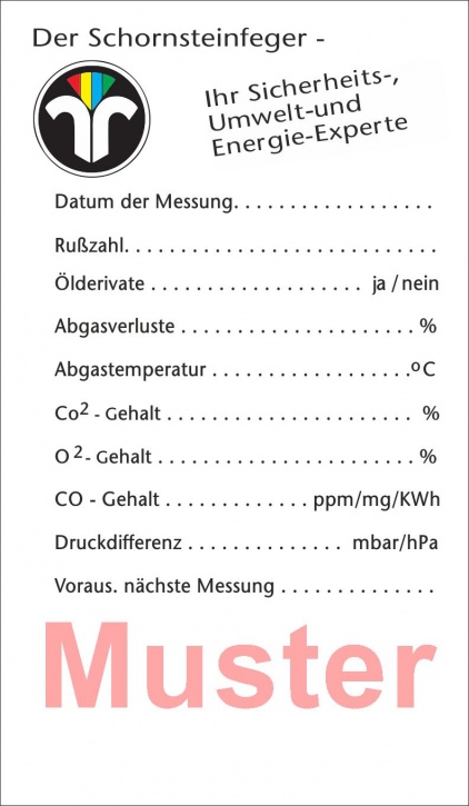 Heizungskessel Aufkleber