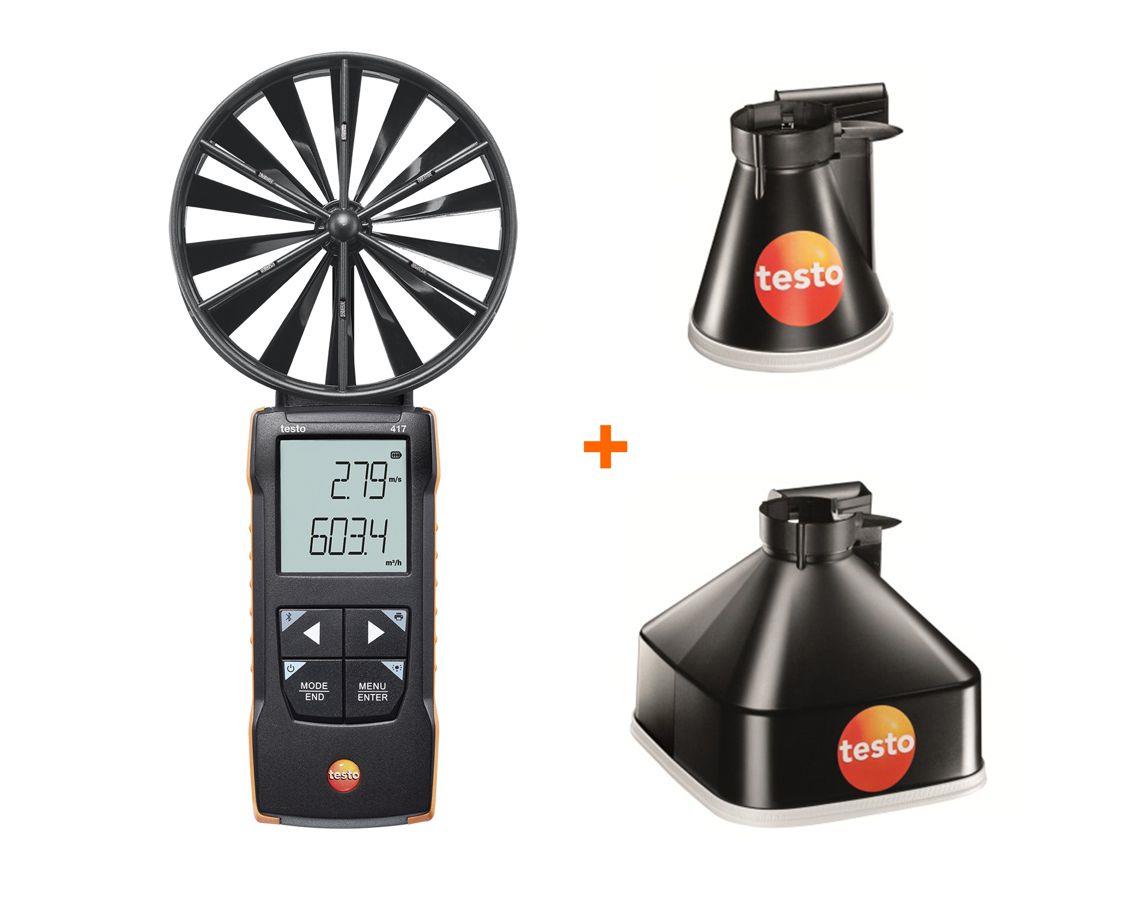 testo 417 Set 1 –  Flügelrad-Anemometer mit Messtrichtern