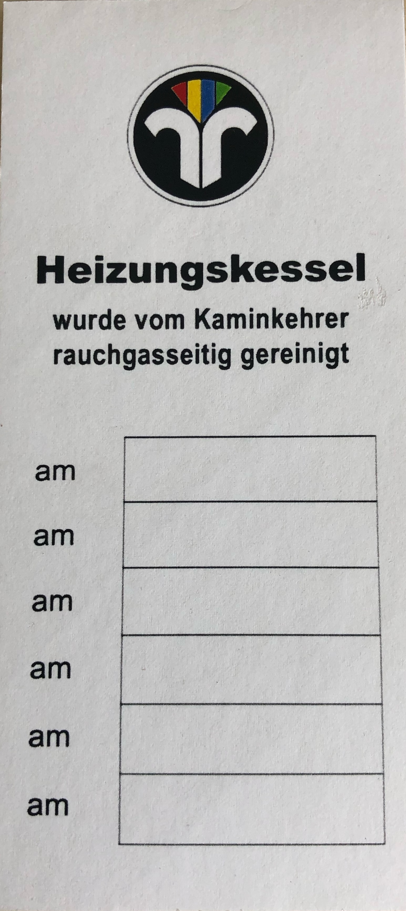 Heizungskessel Aufkleber