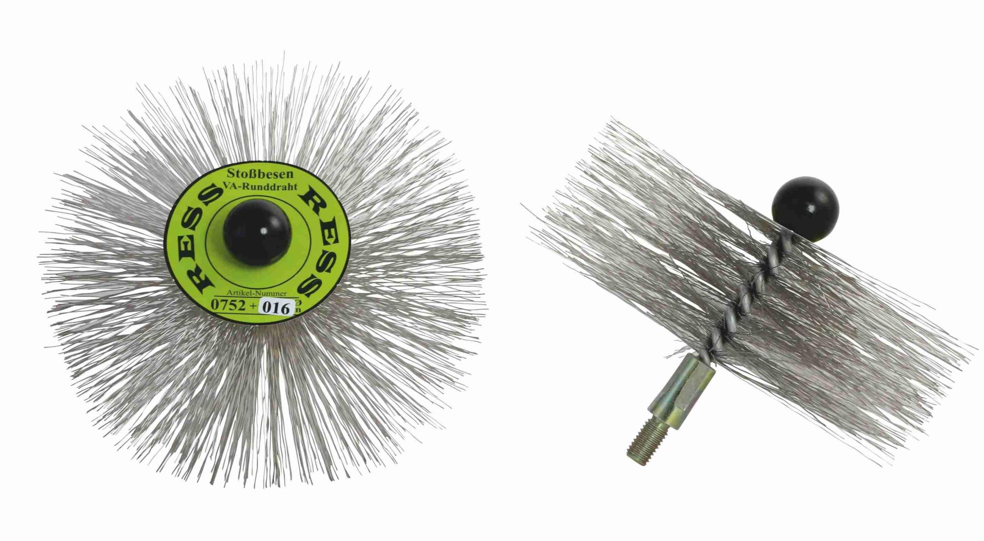 Stoßbesen Edelstahl Runddraht 25 cm