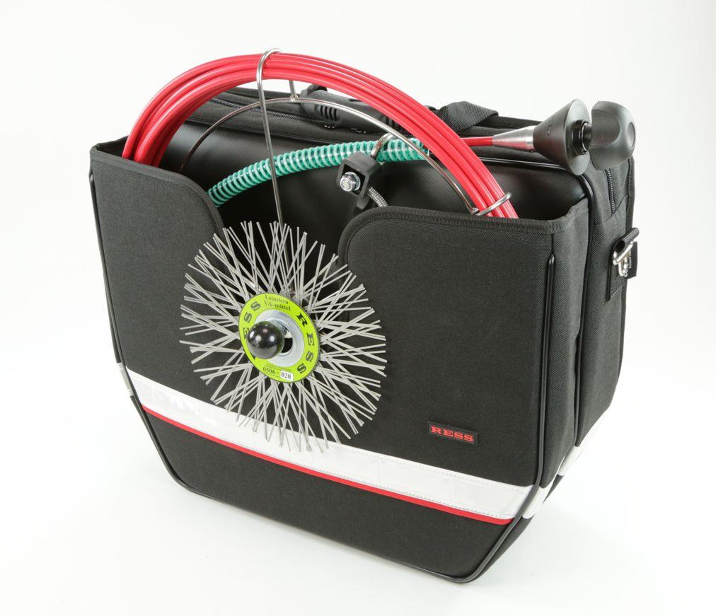 Haspeltasche mit Gepäckträgeradapter
